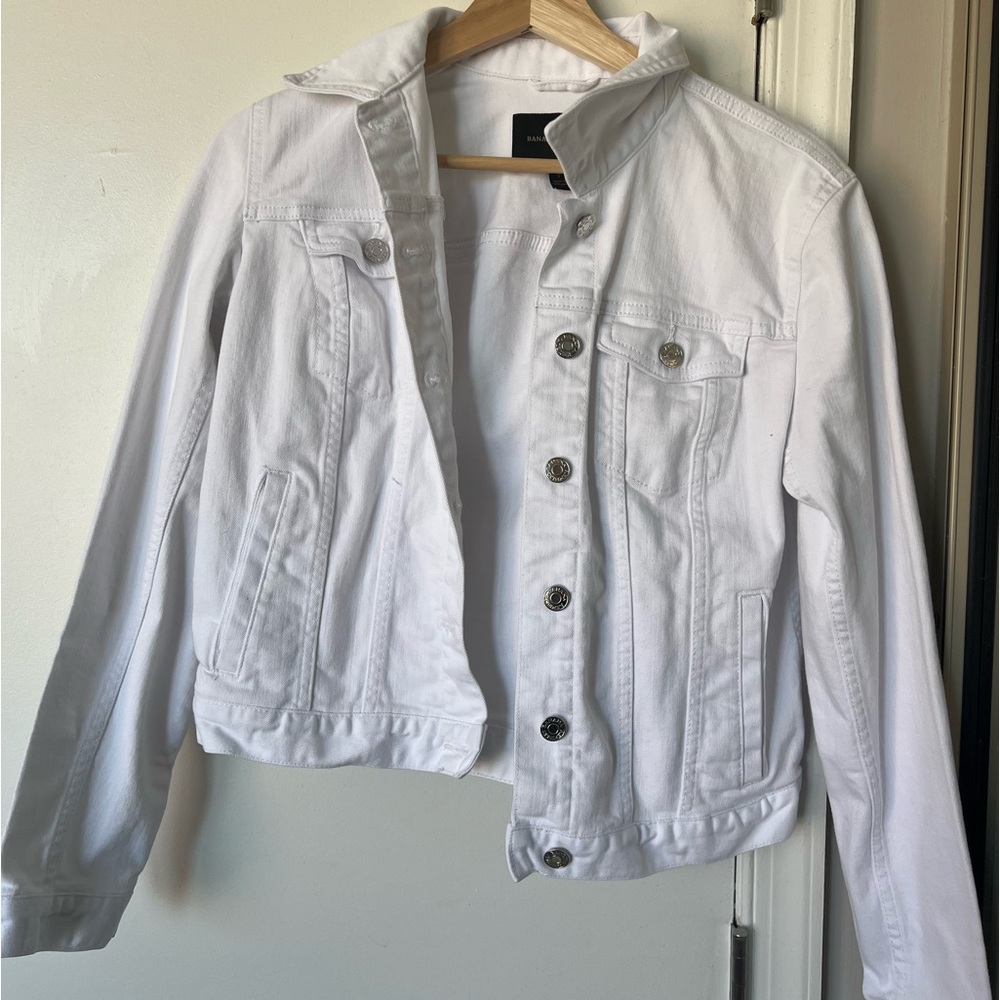 GAP White denim jacket